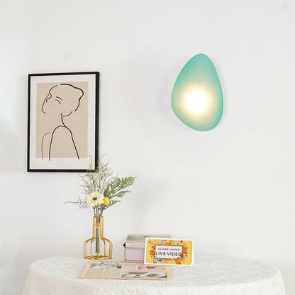 Organic Glass LED Sconce Light Fixture Wall or Ceiling Mount Modern Home Lighting Warm Neutral Cool White for Bedroom Living Room Hallway De