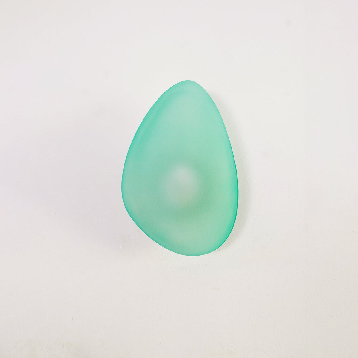 Organic Glass LED Sconce Light Fixture Wall or Ceiling Mount Modern Home Lighting Warm Neutral Cool White for Bedroom Living Room Hallway De