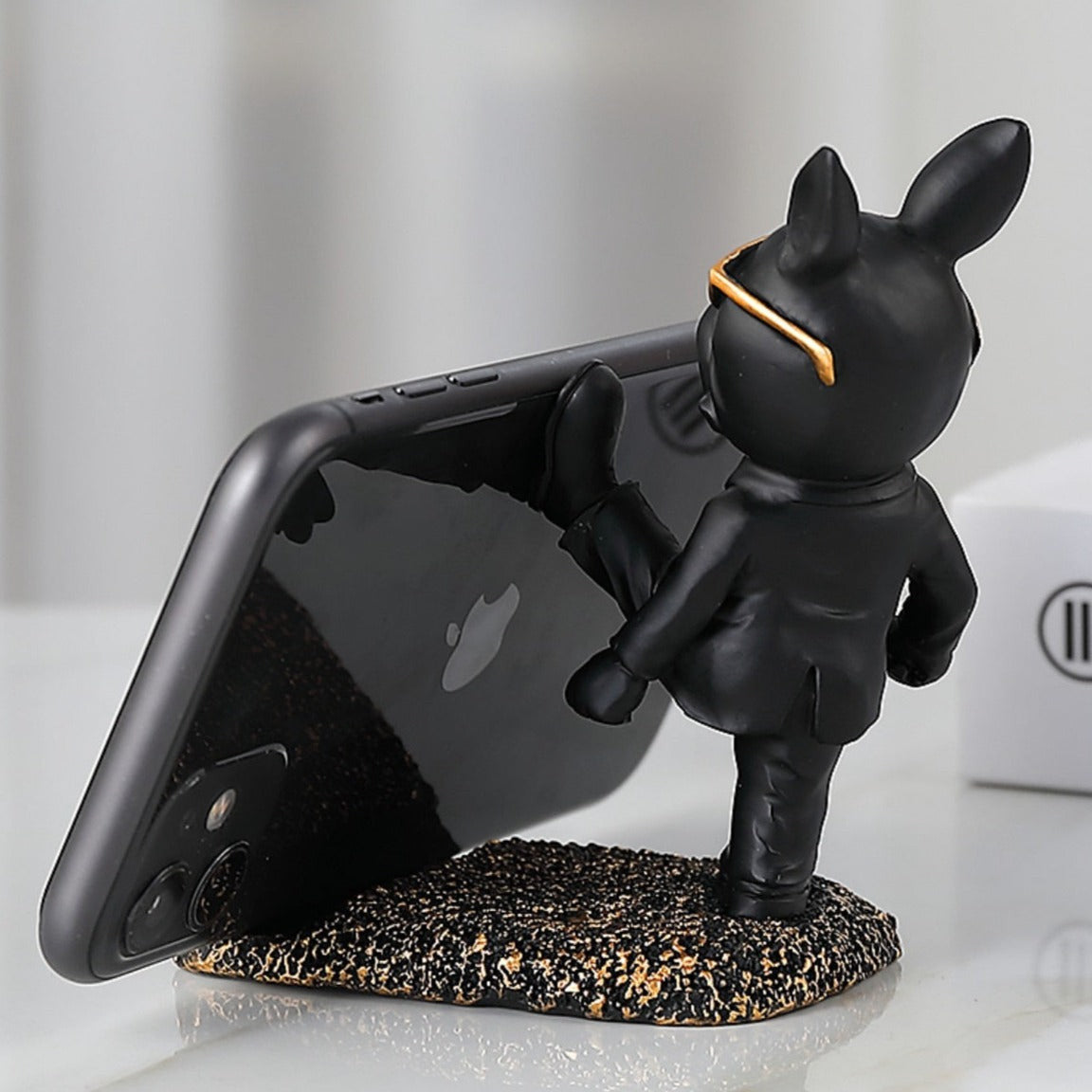 Support de téléphone portable Bulldog – Porte-téléphone de haute qualité pour la maison et le bureau