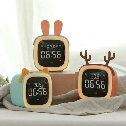 SNOOZETAIL – Animal LED Alarm Clock Night Light for Peaceful Bedtimes