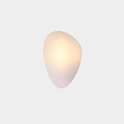 Organic Glass LED Sconce Light Fixture Wall or Ceiling Mount Modern Home Lighting Warm Neutral Cool White for Bedroom Living Room Hallway De