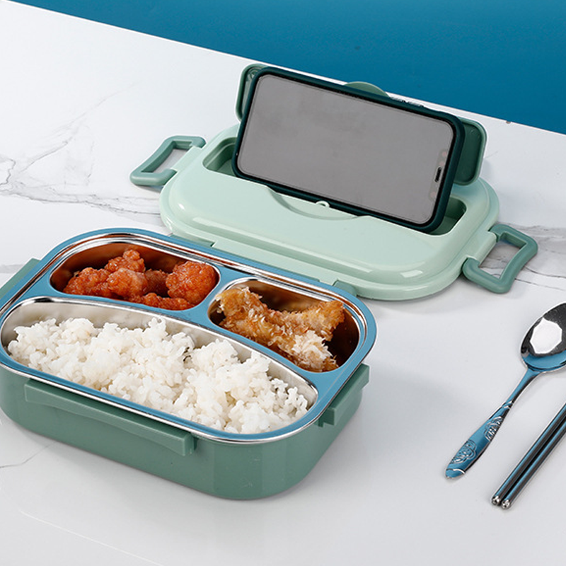 Insulated Stainless Steel Bento Lunch Box with Compartments for Adults & Kids | Leak-Proof Thermal Food Container for Work School Travel