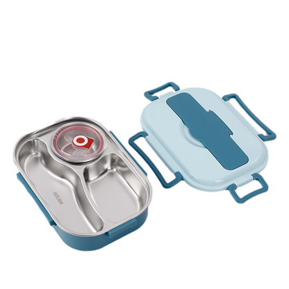 Insulated Stainless Steel Bento Lunch Box with Compartments for Adults & Kids | Leak-Proof Thermal Food Container for Work School Travel