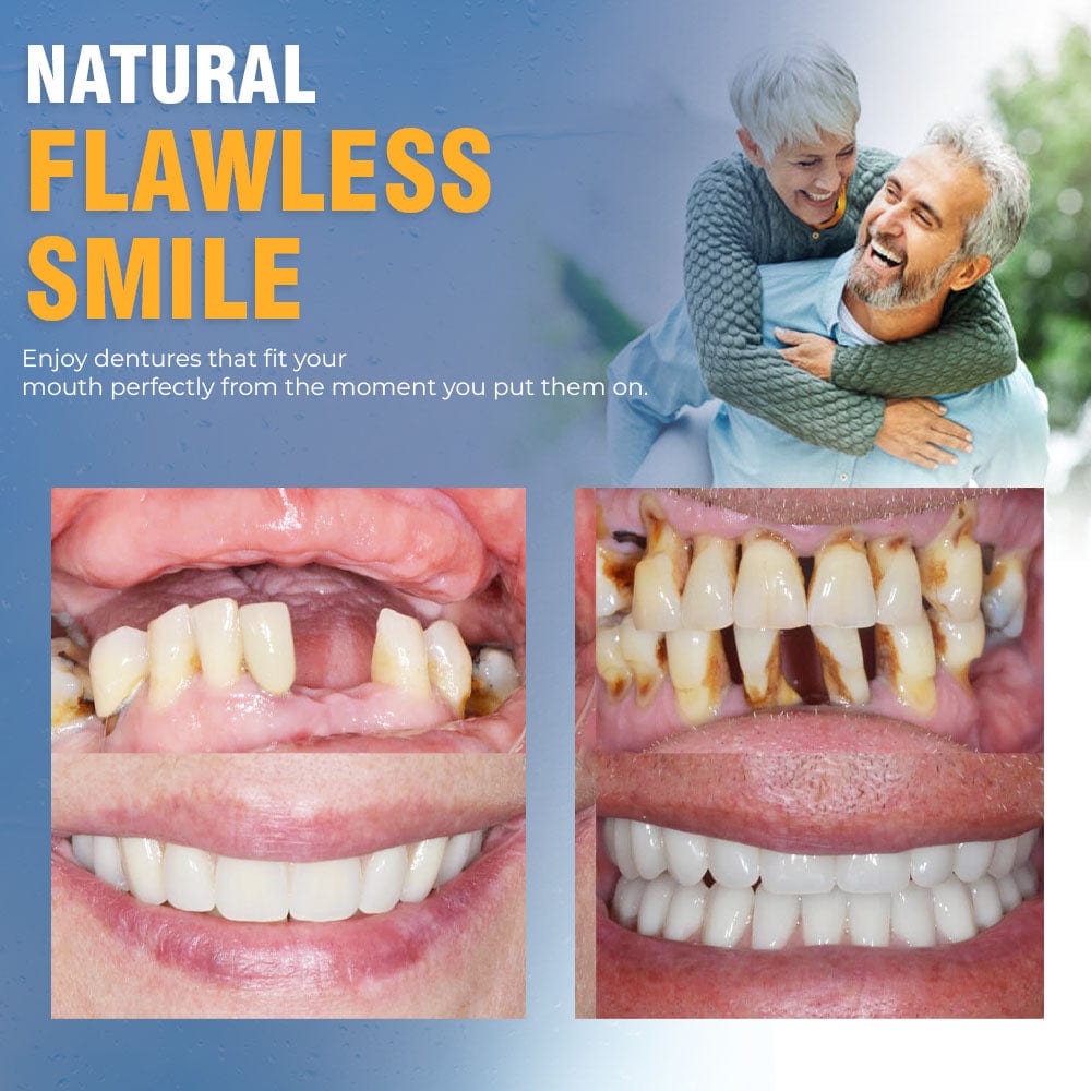 Removable Cosmetic Teeth Veneers for Adults – Instant Smile Enhancer with Silicone Liner, Reusable Snap-On Dental Cover for Natural Look