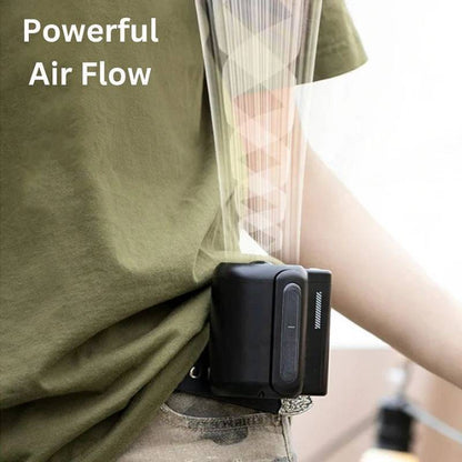Compagnon de refroidissement Ortekor | Ventilateur de ceinture portable avec débit d'air réglable | Confort mains libres pour un mode de vie actif