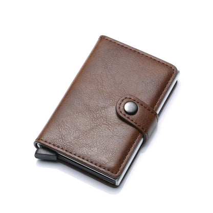 Slim Aluminum Wallet with RFID Protection & Money Clip for Cards and Cash