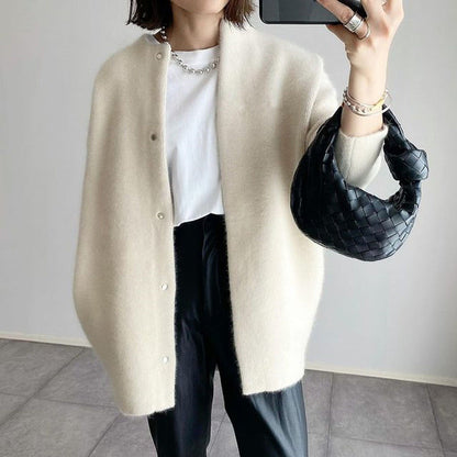 Long Sleeve Button-Front Cardigan Vest for Women – Lightweight Knit Sweater Jacket for Fall Winter Spring – Open Front Duster Coat