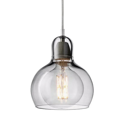 Hanging Ceiling Light Fixture Glass Globe 8 Inch Diameter Ambient Glow for Kitchen Island Entryway Hallway Bedside Nook E27 Socket 40W