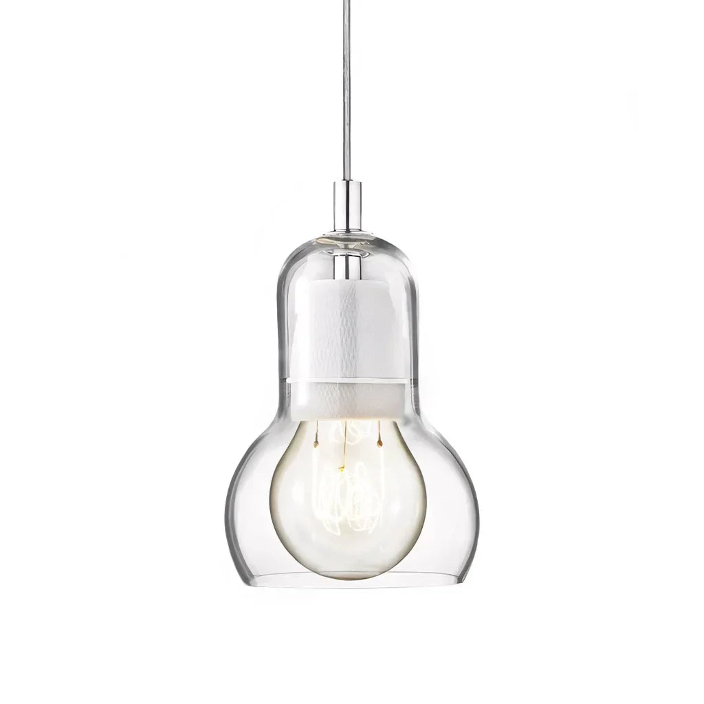 Hanging Ceiling Light Fixture Glass Globe 8 Inch Diameter Ambient Glow for Kitchen Island Entryway Hallway Bedside Nook E27 Socket 40W