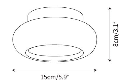 CairnsGlow | Elegant Modern Flush Mount Ceiling Light Fixture for Home Decor