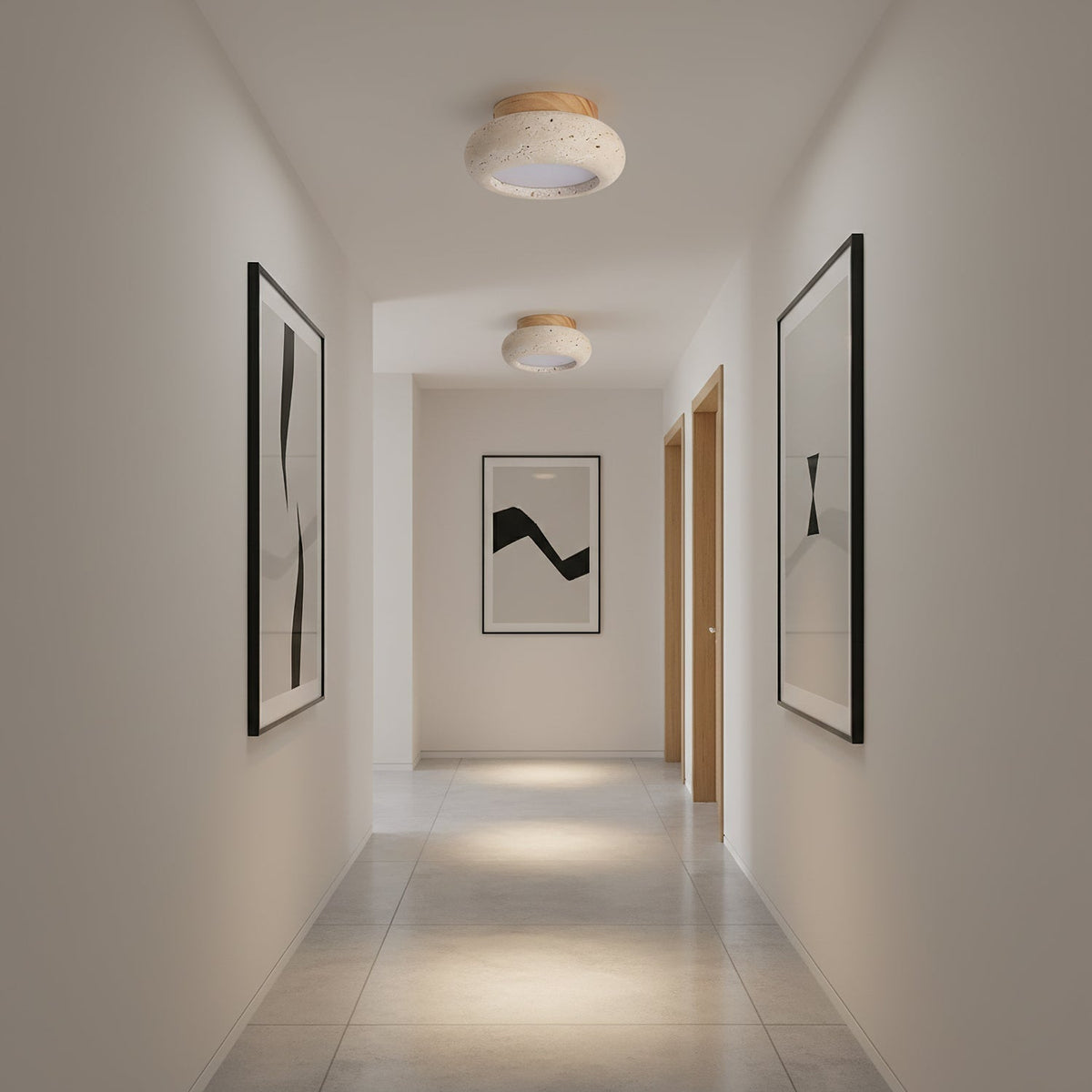 CairnsGlow | Elegant Modern Flush Mount Ceiling Light Fixture for Home Decor