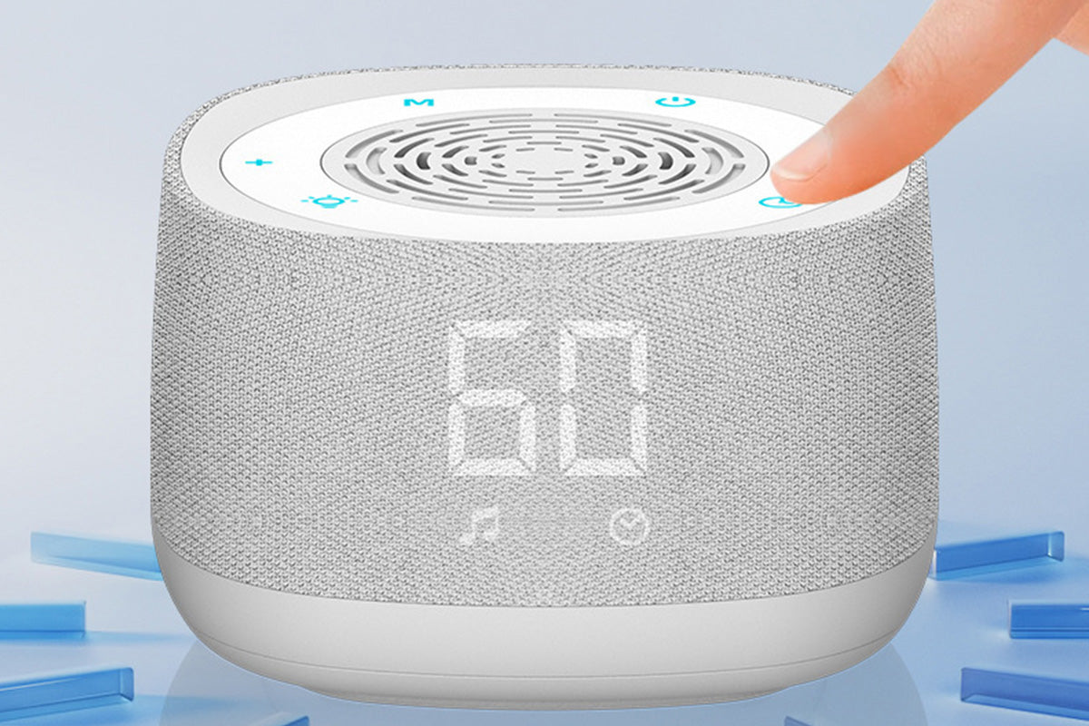 Calm Sleep | White Noise Machine for Sleep with Alarm Clock & Breathing Light | Multi-Function Device for Relaxation