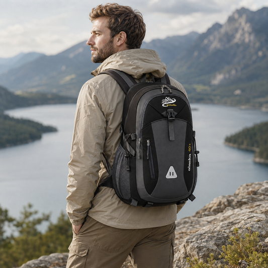 40L Outdoor Backpack with Padded Mesh Panels & Adjustable Straps for Hiking and Travel