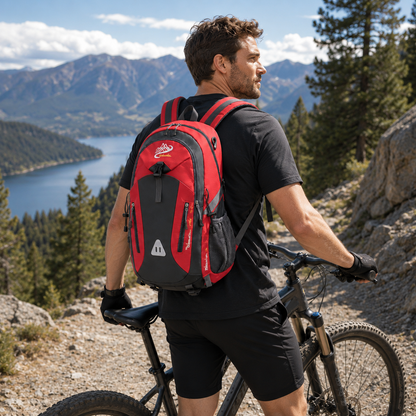 40L Outdoor Backpack with Padded Mesh Panels & Adjustable Straps for Hiking and Travel