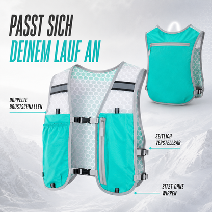 Running Hydration Vest 5L Lightweight Trail Pack with Multiple Pockets for Marathon Training