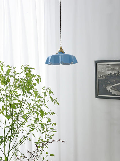 Hanging Ceiling Light Fixture Textured Dome Shade White Beige Pink Blue for Kitchen Island Dining Room Adjustable Height Indoor Pendant Lamp