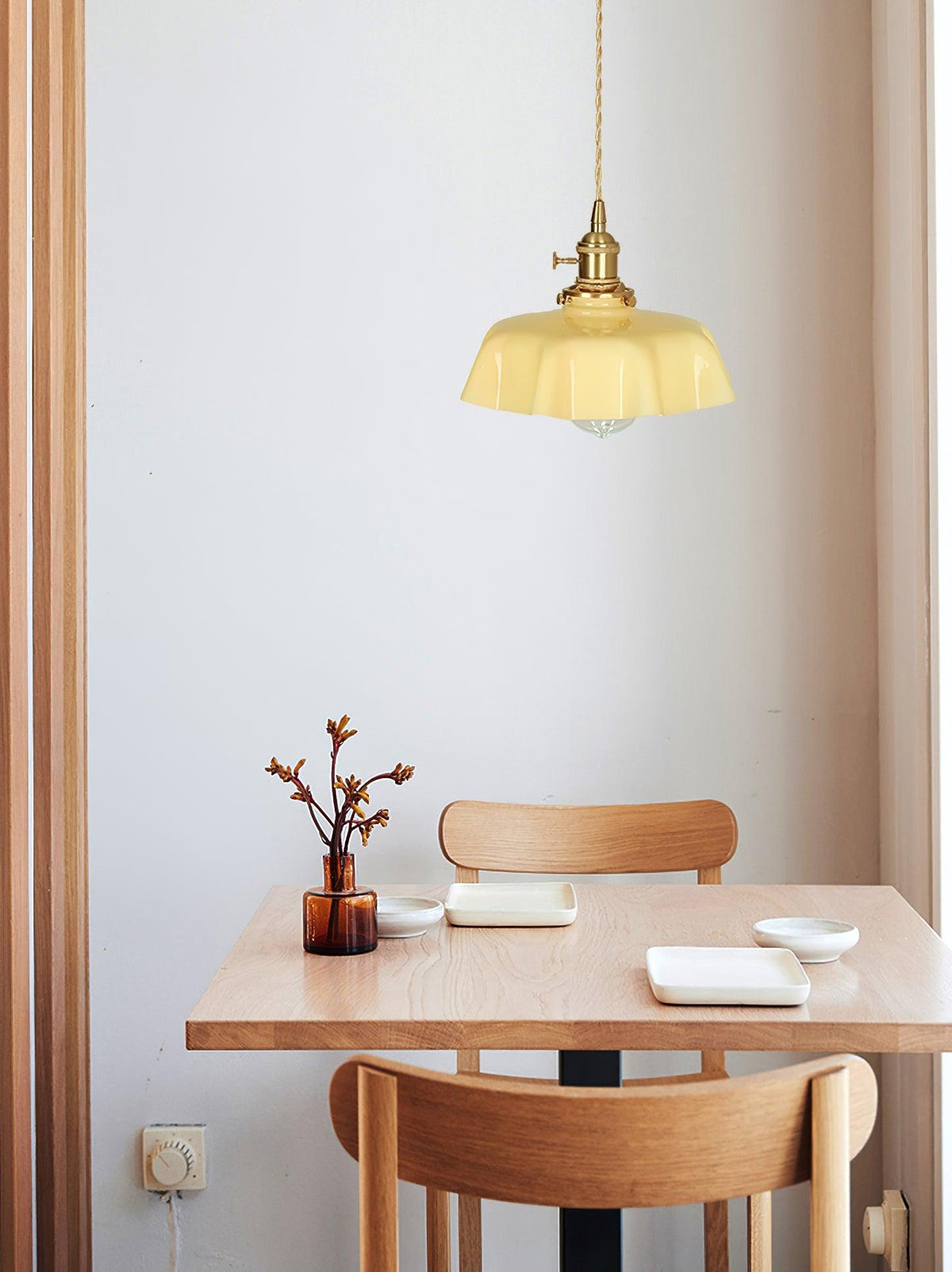 Hanging Ceiling Light Fixture Textured Dome Shade White Beige Pink Blue for Kitchen Island Dining Room Adjustable Height Indoor Pendant Lamp