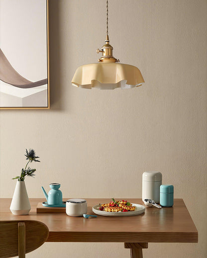 Hanging Ceiling Light Fixture Textured Dome Shade White Beige Pink Blue for Kitchen Island Dining Room Adjustable Height Indoor Pendant Lamp
