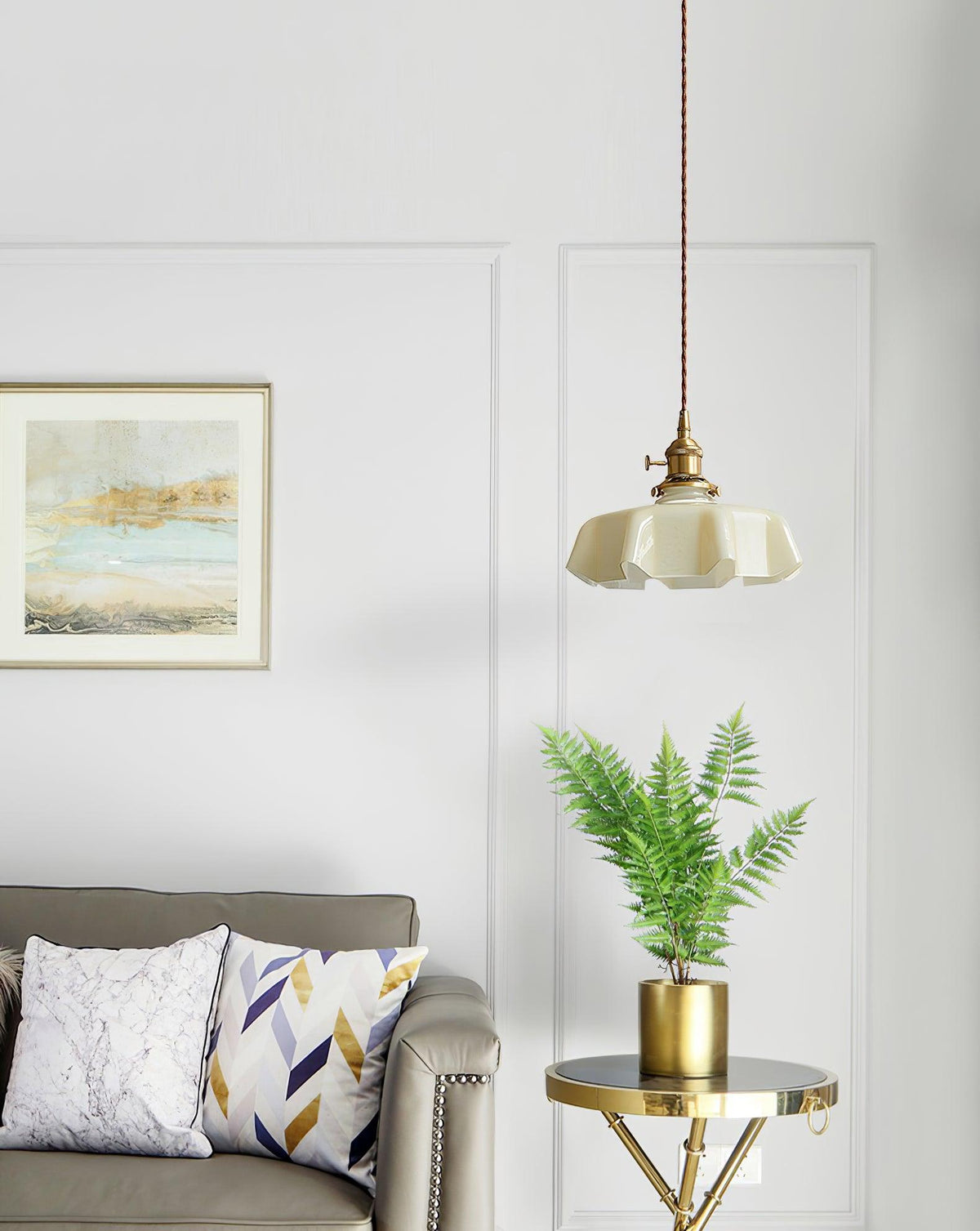 Hanging Ceiling Light Fixture Textured Dome Shade White Beige Pink Blue for Kitchen Island Dining Room Adjustable Height Indoor Pendant Lamp