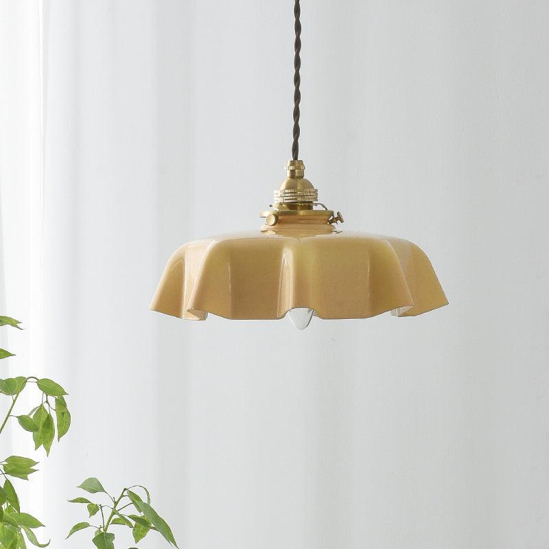 Hanging Ceiling Light Fixture Textured Dome Shade White Beige Pink Blue for Kitchen Island Dining Room Adjustable Height Indoor Pendant Lamp