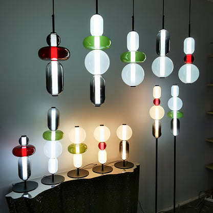 Tall Standing Lamp with Adjustable Color Temperature Metal & Glass Shade Modern Accent Lighting for Bedroom Living Room Reading Nook 51 in
