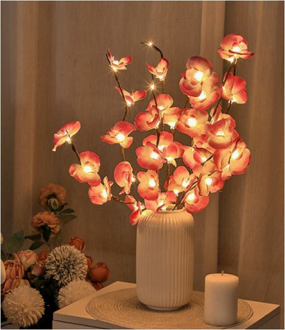 Battery Powered LED Twig Branch Light String with 120 Warm White Micro Lights for Vases, Centerpieces, and Home Decor Accents