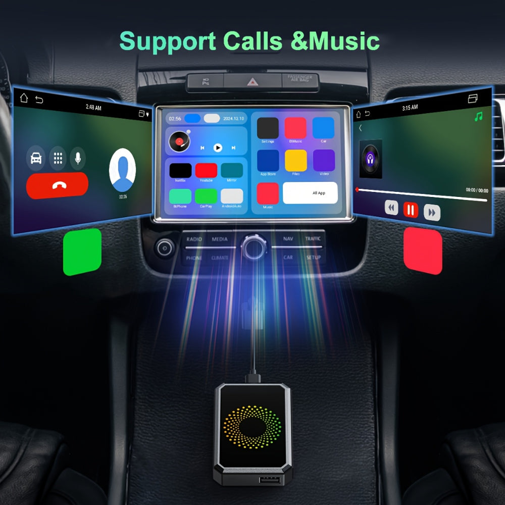 Smart Stream | Adaptateur CarPlay sans fil avec configuration rapide | Connectivité Bluetooth pour une diffusion multimédia sans effort