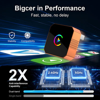 Wireless CarPlay Adapter | Mini USB Device for Effortless Connectivity | Compact Design for Seamless Vehicle Integration