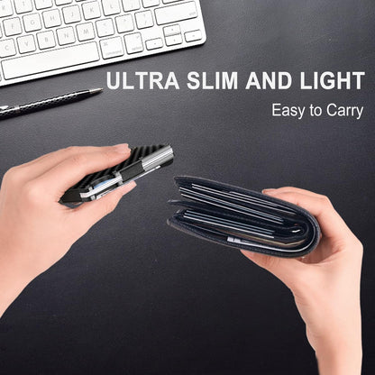 CarbonVault | Slim RFID-Blocking Wallet with Durable Money Clip | Compact Design for Maximum Security