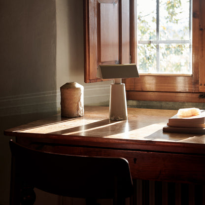 LED Desk Lamp with USB Charging Port – Touch Control, 3 Light Temperatures, Adjustable Steel Reading Light for Office, Bedroom, Study – Red,