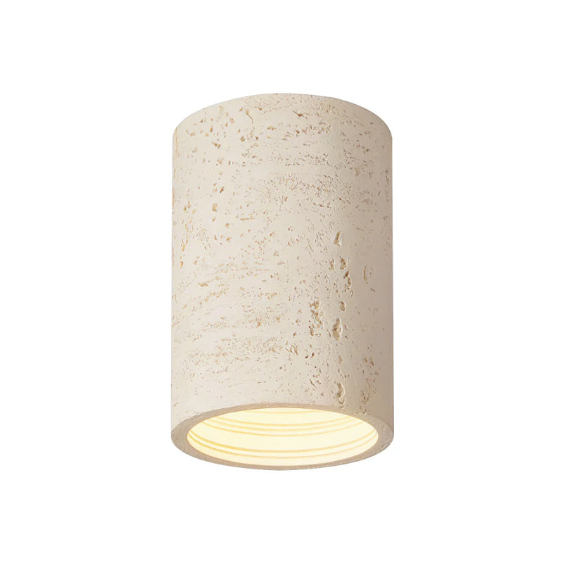 Flush Mount LED Light Fixture Set of 2 Composite Material Small Profile 5.5 Inch Warm Lighting for Kitchen Dining Room Hallway Apartment Bla