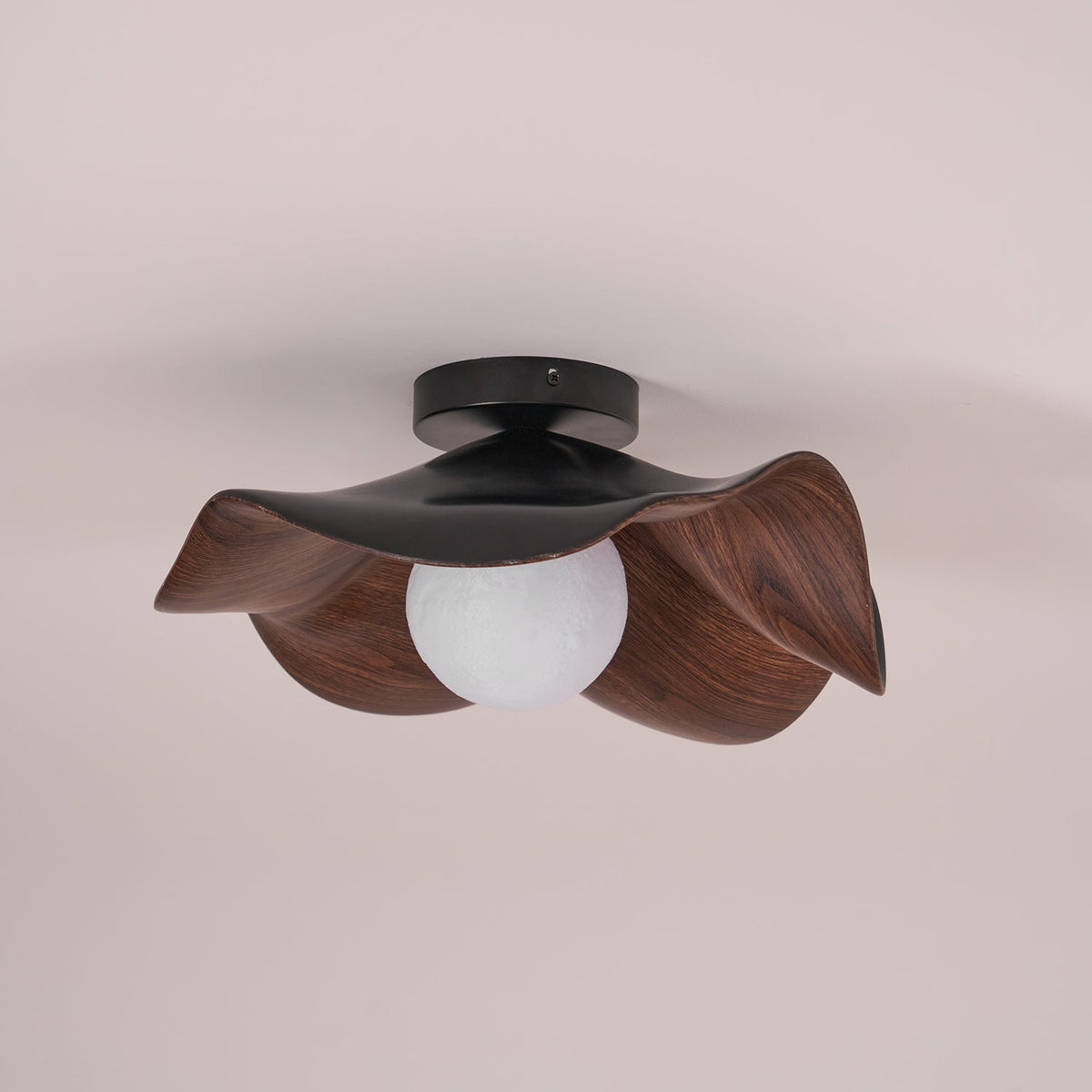 Adjustable Pendant Light with Metal & Resin Shade for Living Room, Bedroom, Dining Room | Modern Flush Mount Ceiling Fixture | 59 in Drop