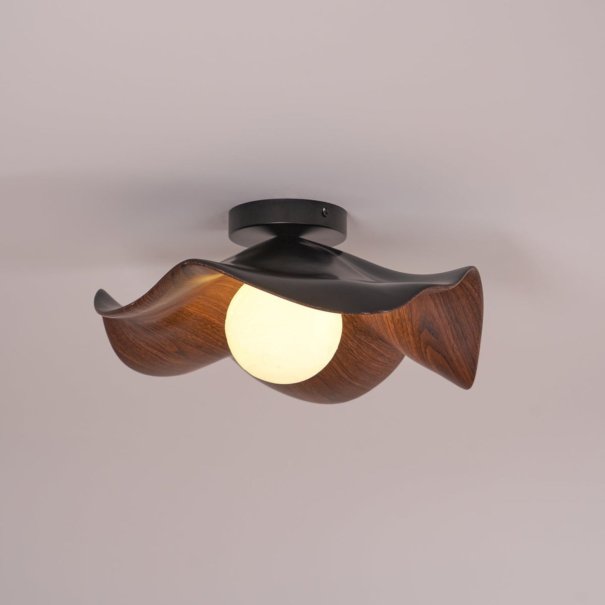 Adjustable Pendant Light with Metal & Resin Shade for Living Room, Bedroom, Dining Room | Modern Flush Mount Ceiling Fixture | 59 in Drop