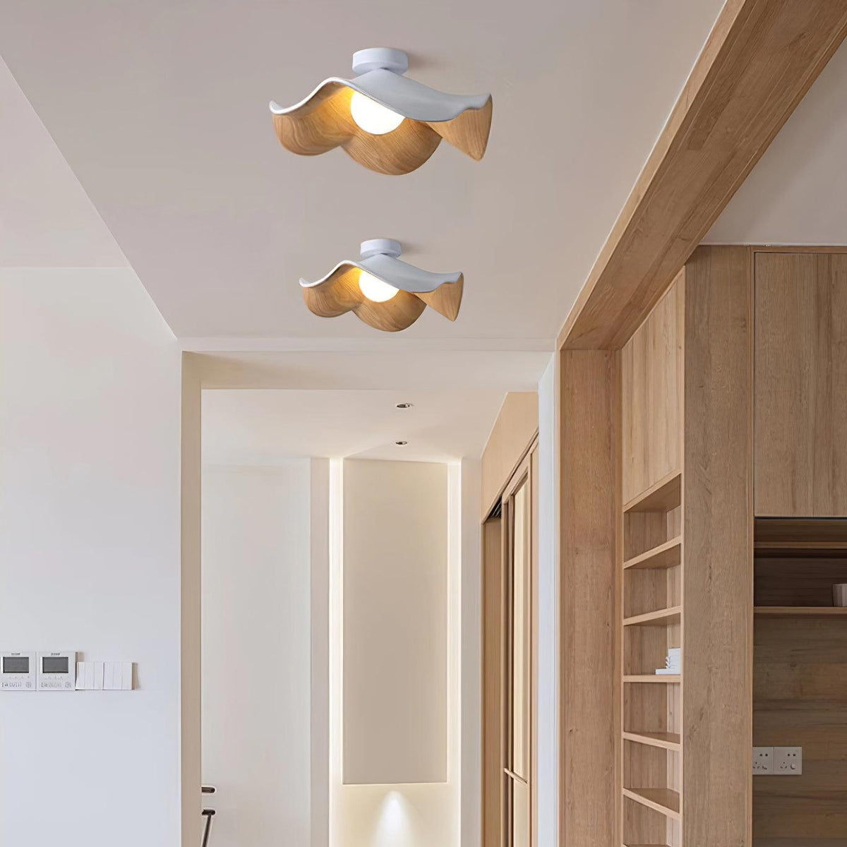 Adjustable Pendant Light with Metal & Resin Shade for Living Room, Bedroom, Dining Room | Modern Flush Mount Ceiling Fixture | 59 in Drop