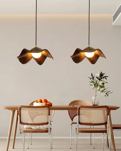 Hanging Fixture with Botanical Motif in Resin for Kitchen & Dining Areas 11-Inch Round Globe with Textured Surface Adjustable Drop Cord Fits