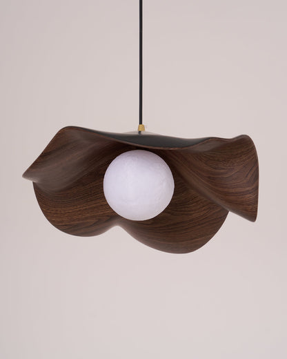 Hanging Fixture with Botanical Motif in Resin for Kitchen & Dining Areas 11-Inch Round Globe with Textured Surface Adjustable Drop Cord Fits