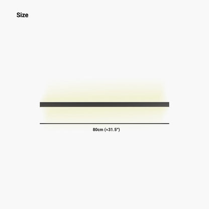 LED Flush Mount Ceiling Light Bar Iron 24 Inch Linear Strip Fixture Black White for Living Room Bedroom Hallway Kitchen Office Contemporary