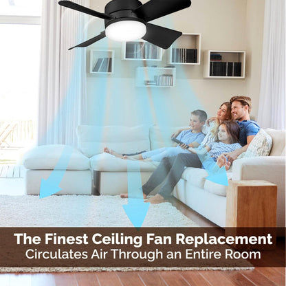 Ceiling Fans with Lights | Portable Fan & Light Combo with Remote Control | Easy Installation for Instant Comfort
