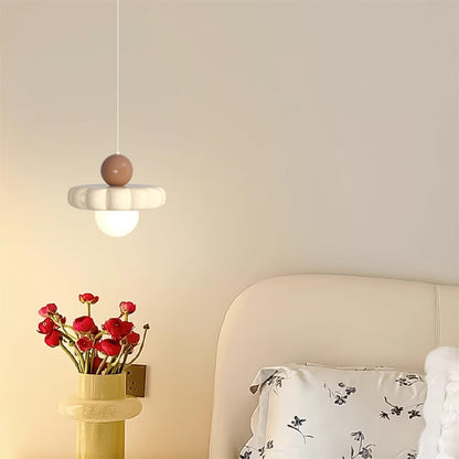 Suspension globe rétro avec abat-jour incurvé – Luminaire de plafond à douille G9 pour salle à manger, cuisine, chambre – Lampe suspendue moderne réglable