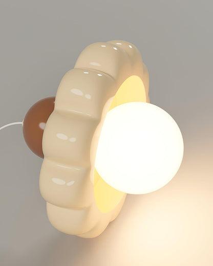 Suspension globe rétro avec abat-jour incurvé – Luminaire de plafond à douille G9 pour salle à manger, cuisine, chambre – Lampe suspendue moderne réglable