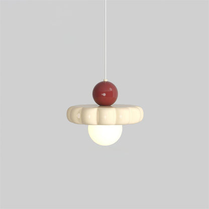 Suspension globe rétro avec abat-jour incurvé – Luminaire de plafond à douille G9 pour salle à manger, cuisine, chambre – Lampe suspendue moderne réglable