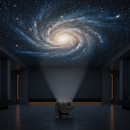 Galaxy Projector, Star Projector for Bedroom and Kids Room, Galaxy Light with Adjustable Angle and Sleep Timer