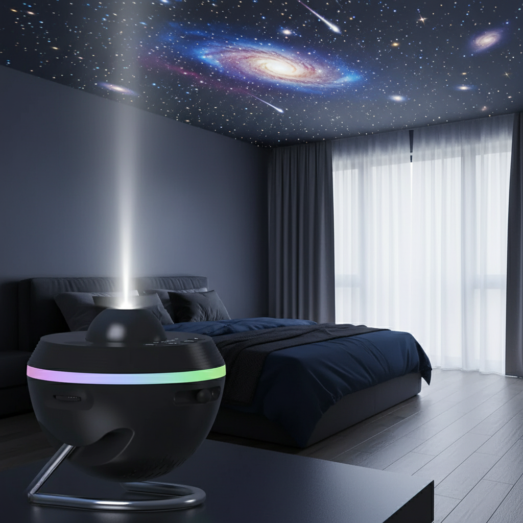 CelestialSphere | 4K Ultra HD Starfield Projector with Extensive Celestial Library | Modern Design for Immersive Home Ambiance