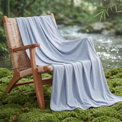 Confort douillet | Couverture rafraîchissante d'été en rayonne de bambou pour les dormeurs qui ont chaud | Jeté léger pour les voyages et l'extérieur