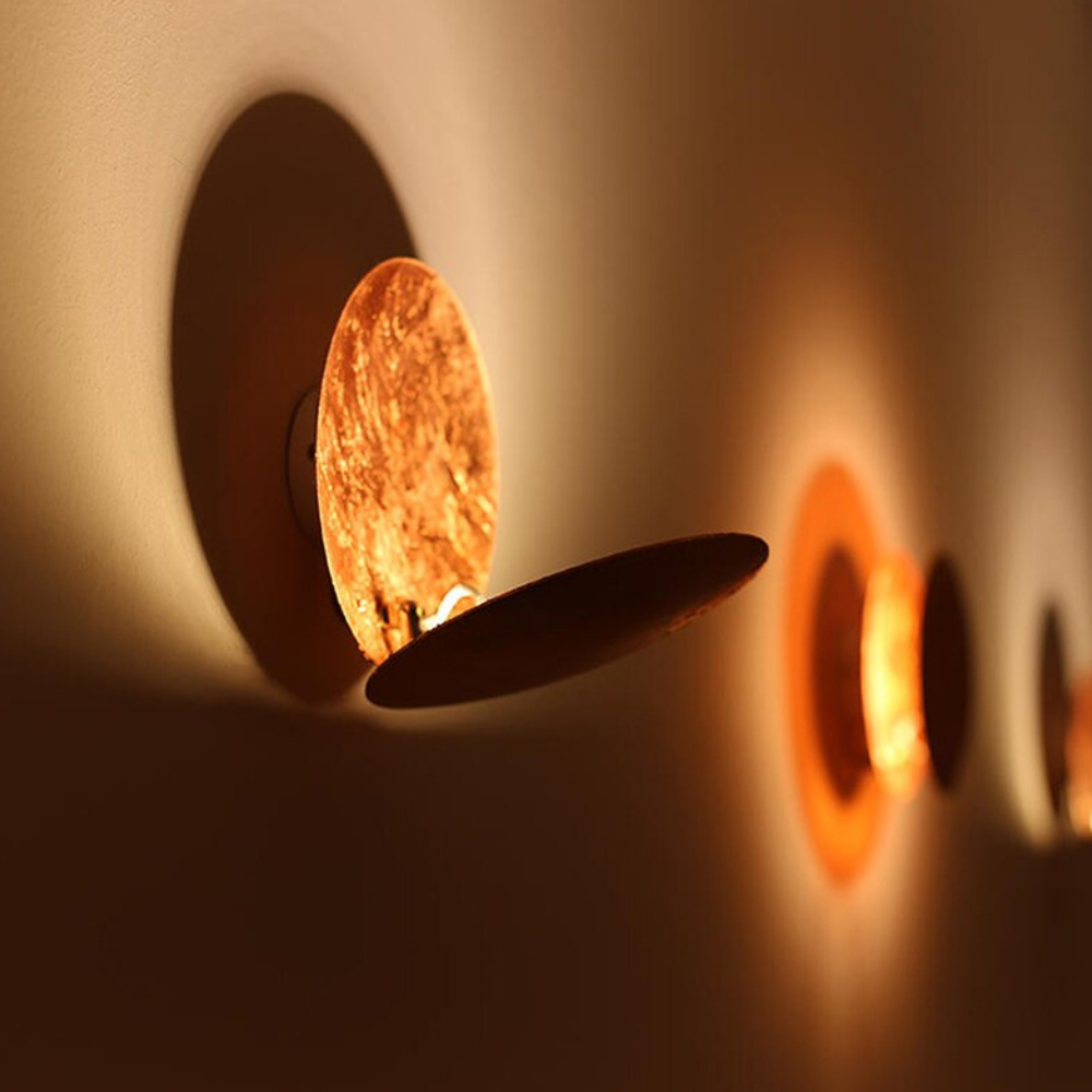 Celestial Glow | LED Wall Sconce with Backlit Halo Design | Modern Wall Light for Artistic Ambiance