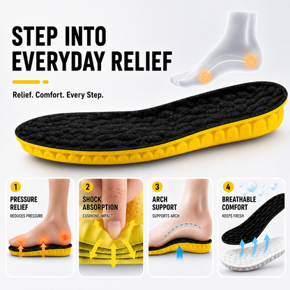Semelles amortissantes de sport – Support plantaire perforé pour baskets et chaussures de ville