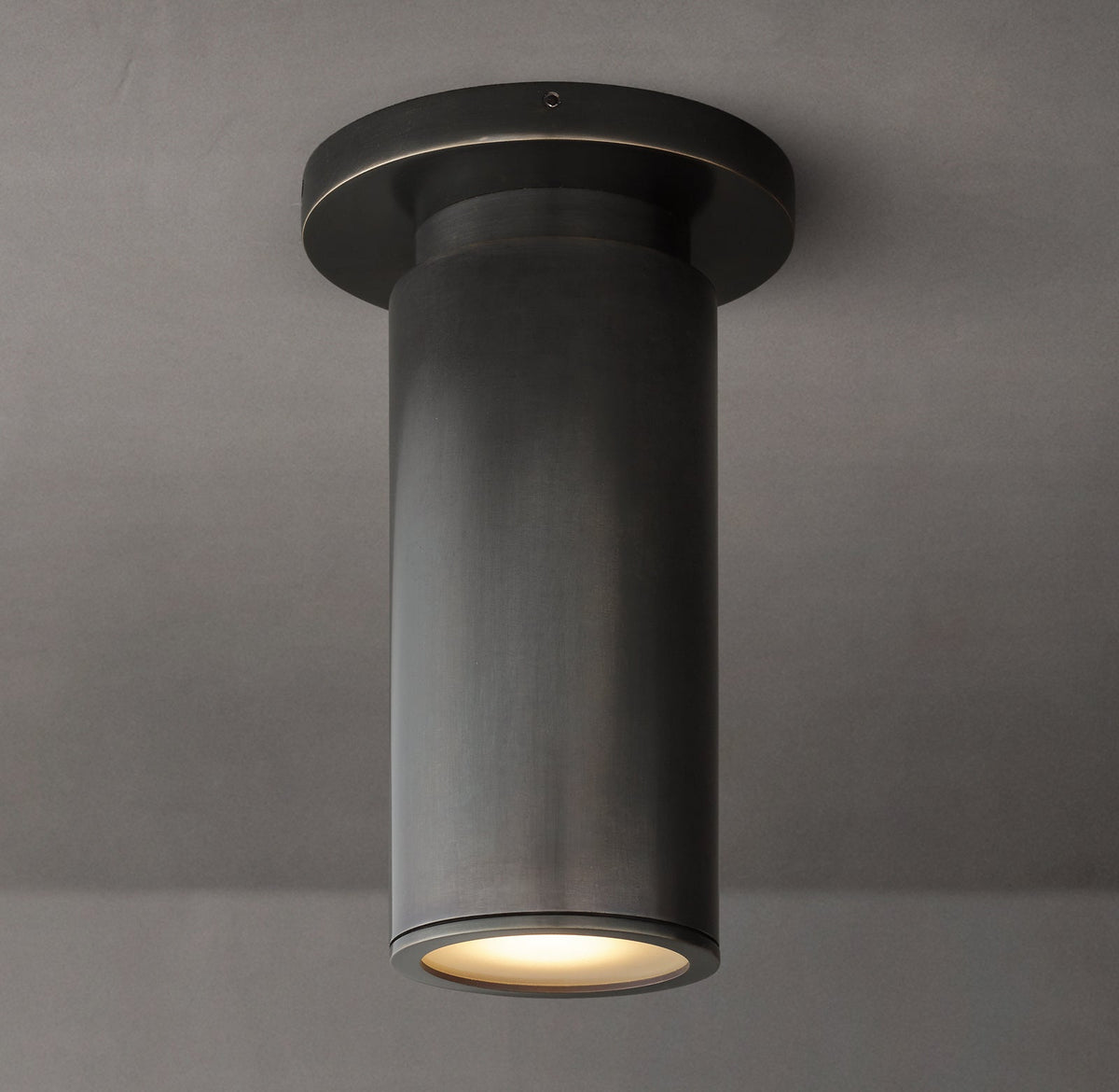 Compact Ceiling Mount Light Fixture Brass Construction Dimmable GU10 Socket Damp Rated for Bathroom Hallway Entry Closet Kitchen