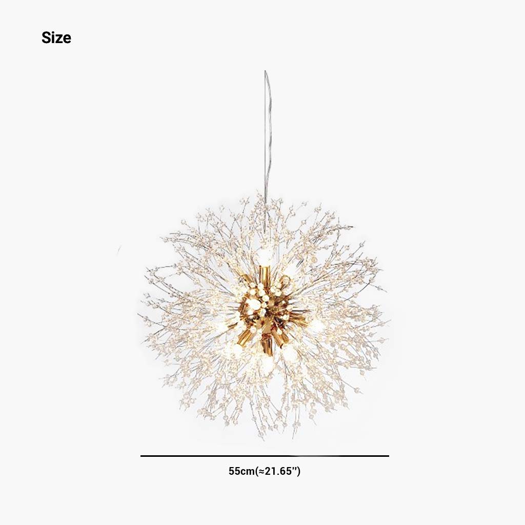 Sparkling Glass Crystal Ceiling Fixture Multi-Head Round & Rectangular LED Overhead Lighting for Dining Room Living Room Entry Hall Foyer Be