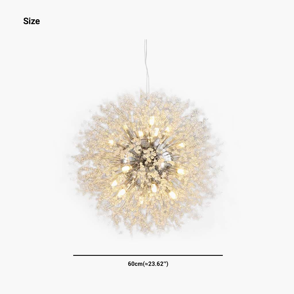 Sparkling Glass Crystal Ceiling Fixture Multi-Head Round & Rectangular LED Overhead Lighting for Dining Room Living Room Entry Hall Foyer Be