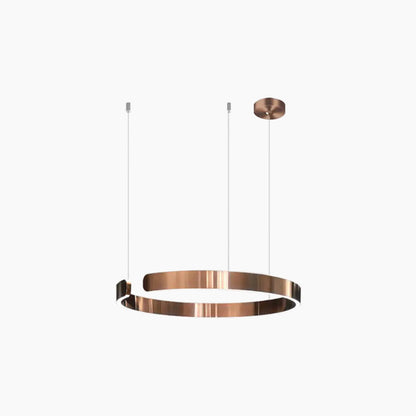 Dimmable LED Ring Ceiling Light Fixture Modern Aluminum Multi-Ring Chandelier for Dining Room Kitchen Island Living Room Bedroom Adjustable